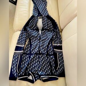 Christian Dior one piece long sleeve jumpsuit